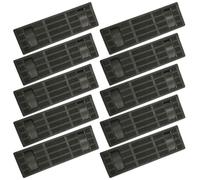 BESPORTBLE Almohadilla para Correa de Hombro de Mochila 10 Piezas para Adultos Diseño Rectangular Antideslizante de PVC Negro para Viaje y Uso Diario Cómoda y Multifuncional