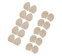 BESPORTBLE Almohadillas Antepié y Suaves de Esponja, Ajustables para Tacones y Zapatillas Deportivas, Unisex, Uso Diario y Deportivo, Juego 10 Pares (5 Redondas 5 Puntiagudas Color Piel