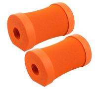 BESPORTBLE Almohadillas de Agarre para Flexiones y Pilates, Colchoneta Cilíndrica Acolchada Antideslizante para Codos y Manos, Color Naranja Fitness, 1 Par, Protección Ergonómica