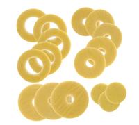 BESPORTBLE Almohadillas de Fieltro para Llaves de Flauta de 16 Agujeros, Juego de Repuesto con Cojines Abiertos Antideslizantes, Accesorios para Mantenimiento de Flautas de Viento