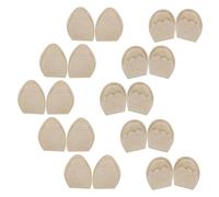 BESPORTBLE Almohadillas para Antepié, Plantillas para Tacones Altos y Deportivas, Esponja Suave Beige, Ajuste de Talla para Mujer, Uso Diario y Comodidad Ergonómica, 10 Pares (5 Redondas 5