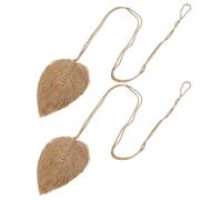 BESPORTBLE Alzapaños para Cortinas Bohemios de Cuerda de Algodón 2piezas, Decorativos y Funcionales para Sujetar Cortinas en Decoración de Ventanas y Paredes
