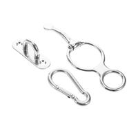 BESPORTBLE Anillo De Amarre Resistente Acero Inoxidable para Caballos Equipamiento De y Remolques Accesorios De Entrenamiento