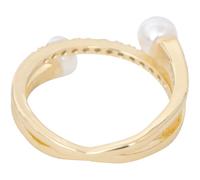 BESPORTBLE Anillo De Moda Cruzado Ajustable De Metal Dorado Para Mujer, Joyería Vintage De Dedo Para Fiesta y Uso Diario, Diseño Abierto y Elegante, Tamaño Adaptable