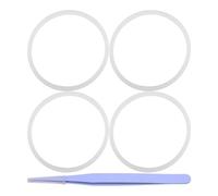 BESPORTBLE Anillo de Silicona para Botella 16oz 20oz, Blanco, con Pinzas | Silicona, Buen Sellado, Fácil Limpieza E Instalación, Repuesto para Tapa, Juego