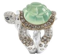 BESPORTBLE Anillo De Tortuga Para Mujeres Joyería De Dedo Elegante Color Verde Pastel Para Vacaciones y