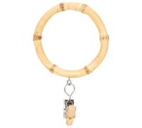 BESPORTBLE Anillos Creativos de Bambú Natural para Cortinas Clip Antideslizante, Tamaño Mediano, Resistentes y Prácticos para Cortinas de Ducha, Ventanas y Hogar, Set de 10 Piezas