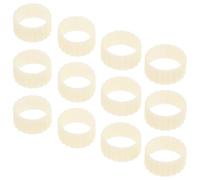 BESPORTBLE Anillos de Agarre Beige para Velas Cónicas de Silicona 20 Accesorios Prácticos para Proteger Muebles y Decorar Mesas Hogar y Banquetes