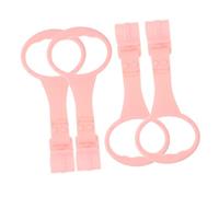 BESPORTBLE Anillos De Tracción Para Bebés 2 Unidades, Anillas De Soporte De Cuna Para Niños Pequeños, Color Rosa, Material Duradero, Portátiles Para Entrenamiento De Primeros Pasos y Desarrollo Motor