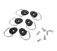 BESPORTBLE Anillos en D para Kayak 6 Piezas de Acero Inoxidable con Tornillos, Hebillas de Metal para Herrajes de Rieles de Cubierta, Accesorios para Kayak de Pesca y Canoa, Kit de Fijación
