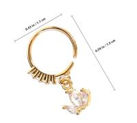 BESPORTBLE Anillos Nariz Colgante de Insecto y Perla 3 Piezas 5Mm 7Mm 9Mm Pequeños Piercings para Mujer Cristales Joyas para Perforar Nariz Accesorios de Moda