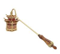 BESPORTBLE Apagavelas Manual con Mango Antideslizante, Extintor de Mecha para Velas Aromáticas Frasco, Accesorio Dorado Vintage para Cuidado Seguro de Velas Hogar