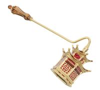 BESPORTBLE Apagavelas Metálico Dorado Vintage, Accesorio para Apagar Velas Aromáticas Frasco, Herramienta Manual para Extinguir la Llama, Utensilio Seguro para Cuidado de Velas en Hogar