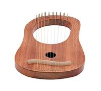 BESPORTBLE Arpa de Lira de Madera de 10 Cuerdas Duraderas para Músicos, Instrumento Musical Portátil para Amantes Música y Suministros Musicales, Adecuado para Principiantes y Profesionales