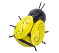 BESPORTBLE Arte Mural de Abejas de Hierro Colgante para Decoración de Exteriores, Jardín y Patio, Tamaño Pequeño, Decoración de Pared Resistente y Colorida, Adorno Metálico para Hogar