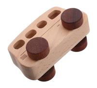 BESPORTBLE Autobús de Madera Educativo para Juguete Simulado de Autobús de Natural Madera de Marbles para Desarrollo Auditivo y Diversión Infantil Juguete Multifuncional para Bebés