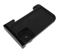 BESPORTBLE Bandeja Lateral Portátil para Silla con Soporte para Bebidas y Snacks Bandeja Estable para Reposapiés Compatible con Sillas Reclinables y Muebles de Patio Color Negro