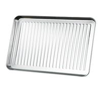 BESPORTBLE Bandeja para Hornear de Acero Inoxidable 315X245X25 CM Antiadherente Reutilizable Molde para Hornear Doméstico Multifunción para Pizza Pan y Pasteles Uso Diario