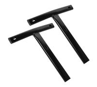 BESPORTBLE Barra de Soporte Reforzada en Forma de T para Respaldo de Silla Giratoria de Oficina y Hogar, Color Negro, 2 Piezas, Accesorio para Sillas de Escritorio Juego, Soporte Ergonómico