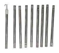 BESPORTBLE Barra Telescópica para Apertura de Persianas de Techo 36 M de Acero Inoxidable Varilla de Empuje y Tracción Ajustable para Persianas Altas y Loft Abridor Inalámbrico Resistente