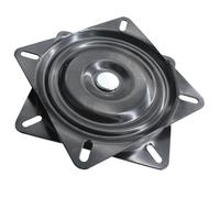 BESPORTBLE Base Giratoria para Muebles de 8 Pulgadas Cojinete Resistente Mecanismo Giratorio de 360° para Sillas y Taburetes Acabado en Pintura Negra Adecuado para Muebles de Hogar y