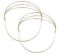 BESPORTBLE Bases Para Coronas y Marcos Diy De Hierro 2 Piezas, Soporte De Tiara Simple Color Oro Metálico, Tamaño Único, Accesorios Para Fiestas, Banquetes y Sesiones De Fotos