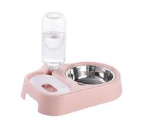 BESPORTBLE Bebedero Automático Perro Rosa Comedero Mascotas Cuenco Gato Diseño Anti-vuelco