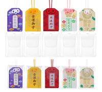 BESPORTBLE Bendición Bolsa Set: 10 Unidades Japonés Omamori Amuleto de la Suerte Colgante para Coche Pared Monedero Kawaii Decoración Regalos para Familia y Amigos