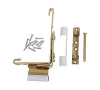 BESPORTBLE Bisagra para Ventanas Abatibles y Puertas de Pvc Suave, Acero al Carbono Dorado, Compatible Izquierda y Derecha para Bricolaje Hogar