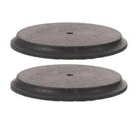 BESPORTBLE Bloque Base Ponderado para Botes de Basura Redondos 12X12X0,5 CM Peso Antivuelco Resistente al Viento para Uso en Hogares y Áreas Públicas, Estabilizador para Contenedores, Set de