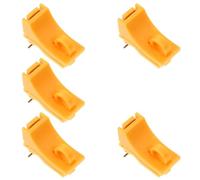 BESPORTBLE Bloqueo del disyuntor de 5 piezas, hebilla de seguridad del circuito, pin pequeño, PC naranja, con capacidad de marcado, para hogar y exterior