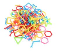 BESPORTBLE Bloques de Construcción Infantiles de Barras de Plástico Juego Educativo de Rompecabezas DIY para Preescolares Incluye Caja para Almacenamiento Colores Aleatorios Color