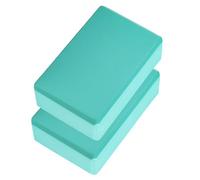 BESPORTBLE Bloques de Yoga Antideslizantes de EVA 2 Piezas para Pilates y Musculación en Casa Color Verde Oscuro Gruesos 180-200 CM