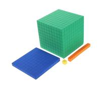 BESPORTBLE Bloques Matemáticos de Espuma para Base Diez de Cuatro Juguetes Educativos para Aprendizaje Temprano de Matemáticas Manipulación Segura y Duradera para Preescolar