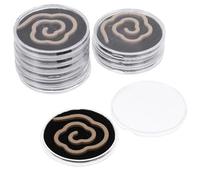 BESPORTBLE Bobinas de Incienso en Espiral Natural para Hogar y Oficina, 10 Unidades, sin Polvo, Aroma Suave de Sándalo y Agar, Incienso para Meditación y Aromaterapia