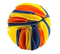 BESPORTBLE Bola De Olfateo para Perros Juguete Snack Ball Interactiva Fieltro Resistente Ideal para Aliviar La y Evitar Comportamientos Destructivos