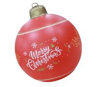 BESPORTBLE Bola Navideña Inflable Roja para Decoración Exterior y Jardín Bola Hinchable Navideña Gigante para Fiestas Adorno Navideño Divertido y Resistente para Ambiente Festivo