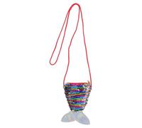 BESPORTBLE Bolsa Crossbody Sirena Bolsito de Lentejuelas para niñas Bolsito de Monedas con Lentejuelas Favor de Fiesta de Sirena Suministros para Fiestas de Sirenita Monedero Sirena poliéster