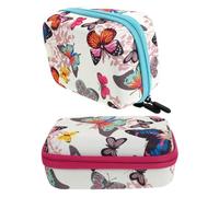 BESPORTBLE Bolsa de Aceite Esencial Impresa de Oxford 12 Compartimentos para Botellas de 15ml, Organizador Portátil 2 Piezas Efecto Protector Adecuado para Viaje