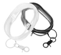 BESPORTBLE Bolsa de Almacenamiento Transparente para Cargadores y Memorias USB Estuche Colgante Pequeño 2 Piezas Negro y Blanco Organizador Portátil para Objetos Pequeños y Cables