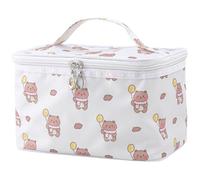 BESPORTBLE Bolsa de Cosméticos de Viaje para Mujer y Niña, Gran Capacidad, Poliéster Resistente, Diseño Sencillo y Chic, Organizador Adecuado para Viajes
