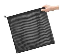 BESPORTBLE Bolsa de Filtro para Bomba de Estanque Malla Negra Resistente con Cordón para Protección contra Residuos y Prolongar Vida Útil de Bombas de Agua