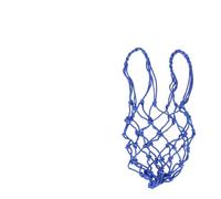 BESPORTBLE Bolsa de Malla de Nailon Azul Resistente Cordón Ajustable, 3 Unidades, Bolsa de Almacenamiento para Balones de Fútbol, Portaequipajes Durable para Deportes y Actividades al Aire