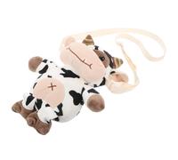 BESPORTBLE Bolsa De Peluche Forma De Vaca Mochila Casual Para Niña Mochila De Moda Para Mujeres y Niñas Para Usar Colegios y Excursiones