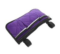 BESPORTBLE Bolsa Lateral para Silla de Ruedas Morada 325X18 CM Organizador Colgante para Reposabrazos Correas Ajustables Accesorio Práctico para Andadores y Scooters Almacenamiento