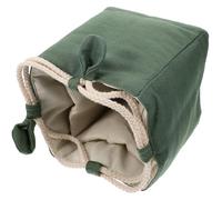 BESPORTBLE Bolsa Multifunción de Algodón Verde para Tazas y Utensilios de Té, Plegable Suficiente Capacidad, Adecuado para Hoteles y Dormitorios de Empleados