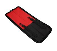 BESPORTBLE Bolsa para Baquetas de Batería 600d Oxford Roja, Bolsa Portátil Acolchada para Mazos Correa Ajustable, Estuche Resistente para Bateristas y Transporte en Conciertos