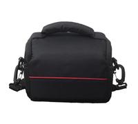 BESPORTBLE Bolsa para Cámara Réflex Digital Negra Bandolera Ajustable de Nylon Resistente Funda Compacta Antigolpes Bolsillo para Objetivos y Accesorios Adecuado para Fotografía y Viajes