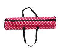 BESPORTBLE Bolsa para Esterilla de Yoga Portátil de Gran Capacidad Material Resistente al Desgaste Diseño Cruzado para Mujer Color Rosa y Blanco Adecuado para Gimnasio Senderismo y