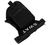 BESPORTBLE Bolsa para Muslo de Oxford Resistente y Espaciosa para Senderismo y Actividades Diseño Unisex Negro sin Logo Único